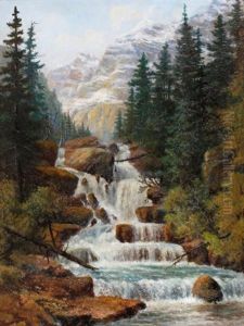 Cascade In The Rockies Cascade In The Rockies