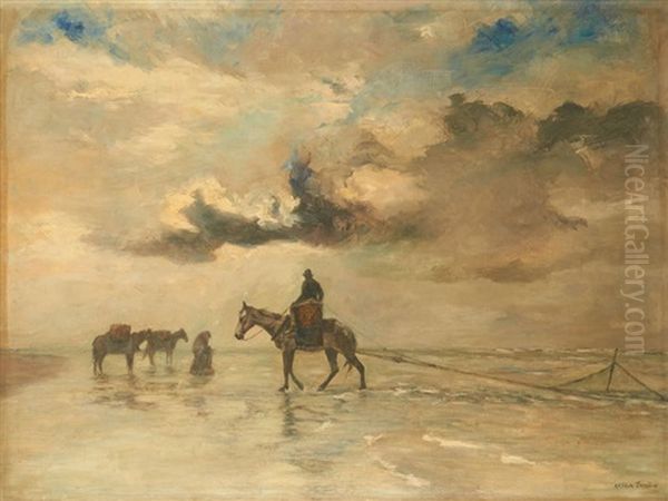 Pecheurs De Crevettes A Oostduinkerke - view 1