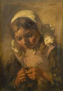The Lacemaker (de Kantwerkster) by Andre Broedelet