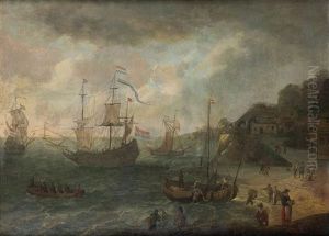 L'arrivee Des Pecheurs by Adam Willaerts