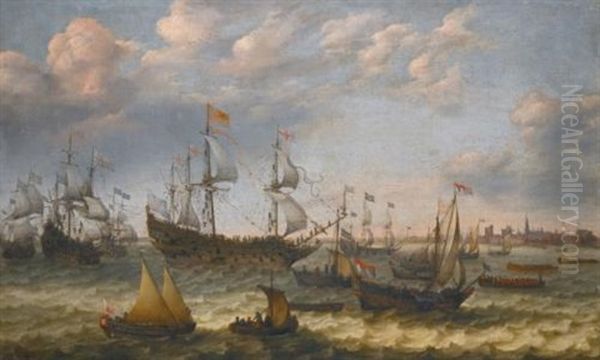 The Arrival In Vlissingen Of The Recently Married Elector Palatine Frederick V And Elizabeth Stuart - view 1