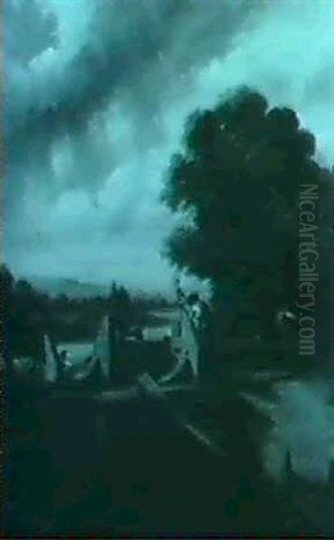 River Landscape With Figures - view 1