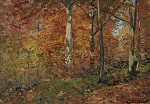 Herbstwald Im Harz by Fritz Von Wille