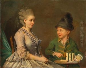 Card Players by Pierre Alexandre Wille