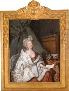 Eine Aristokratische Dame In Einem Interieur by Pierre Alexandre Wille