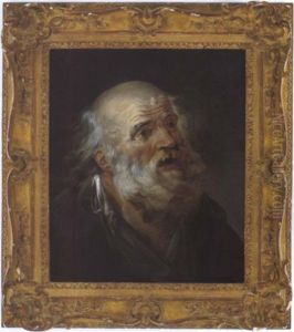 Studie Eines Bartigen Mannerkopfes