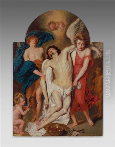 Le Christ Mort Soutenu Par Les Anges - view 1