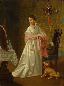 Dame In Een Interieur Dame In Een Interieur