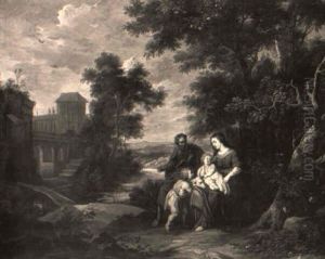 The Holy Family And The Infant Saint John The Baptist by Anton Willemssens
