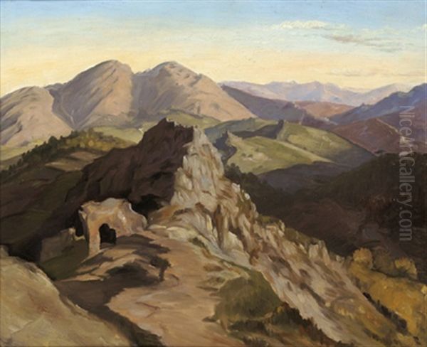 Landschaft Nordlich Von Civitella Bei Olevano - view 1