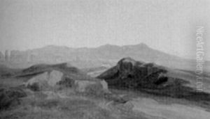 Campagnalandschaft Mit Via Appia by Ernst Willers