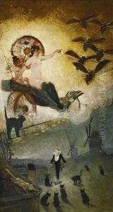 Adieu Au Dix-neuvieme Siecle (farewell To The Nineteenth Century) by Adolphe Willette