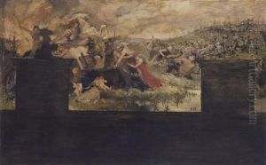 Scene De Bataille En Trompe-l'oeil