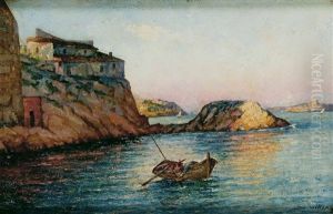 Paisaje De La Costa Napolitana by Alfred Walter William
