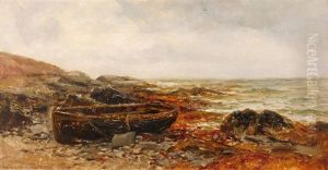 Currachs By A Rocky Shore Currachs By A Rocky Shore