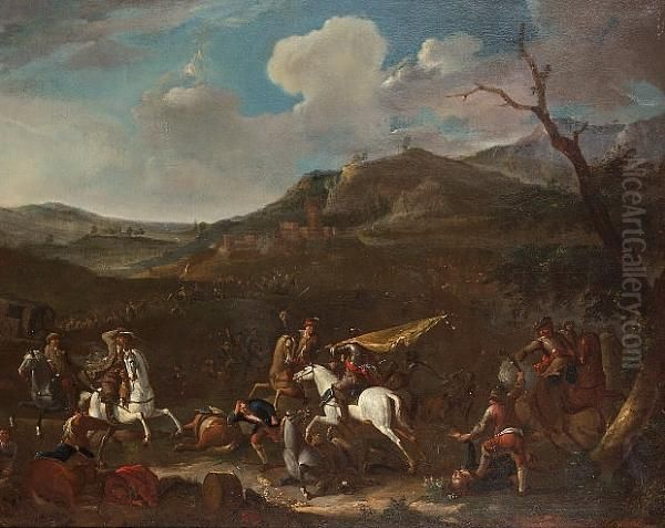 A Cavalry Skirmish - view 1