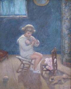 Fillette Et Sa Poupee