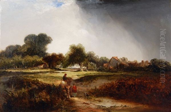 Landscape With Rustics On The Outskirts Of A Village - view 1