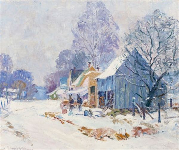 Brown County Homestead In Winter - view 1