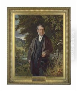 Portrait Of The Rev. Robert Henry Gayer More Of Larden Hall by Edwin Williams