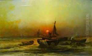 Autumn Evening On The Beach