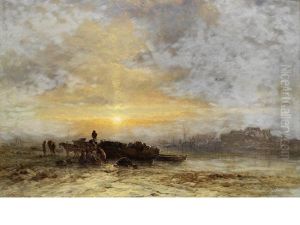 A Winter's Evening On The Avon by George Augustus Williams