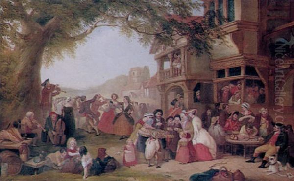 A Village Kermesse Before The Royal Oak - view 1