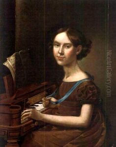 Portrait Of A Girl Playing A Piano