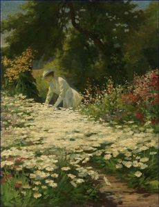 Woman Tending Her Garden