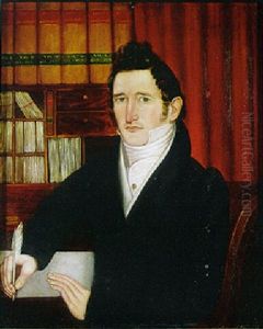 Portrait Of Samuel G. Opdycke At His Desk Wearing A Black Coat Portrait Of Samuel G. Opdycke At His Desk Wearing A Black Coat