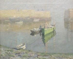 Ra, Sun And Mist, Polperro by Terrick John Williams