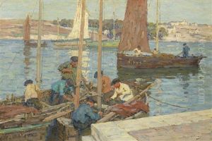 Afternoon Sunshine, Audierne by Terrick John Williams