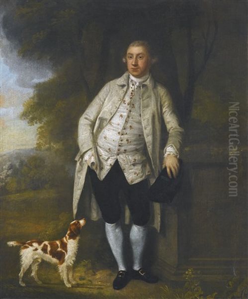 Portrait Of A Man With A Dog - view 1