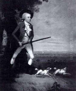 A Young Hunter And His Setters