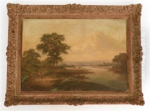 Landscape With Figures by William (of Plymouth) Williams