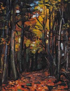 Wooded Interior by Albert Curtis Williamson