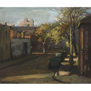 Evening Shadows - Corner Of Yonge St. And Yorkville Ave by Albert Curtis Williamson