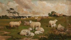 Sheep Out To Pasture by Frederick Williamson