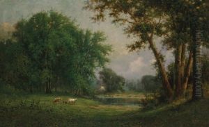 Landscape With Cows by John Williamson
