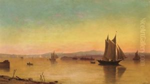 View Of The Catskills From The Hudson by John Williamson