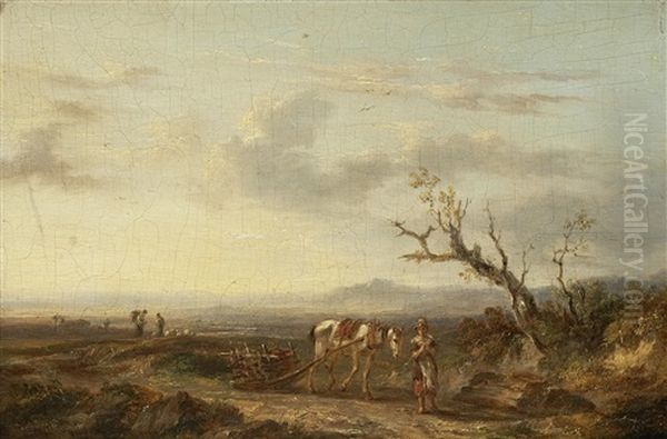 A Landscape With Peasant Girl And Horse (+ A Beach Scene) - view 1