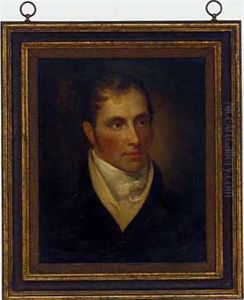 Portrait Of William Williamson In A Brown Coat by Samuel Williamson