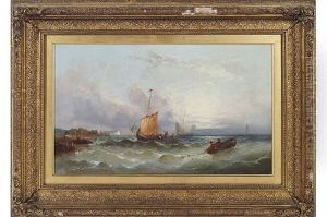 Shipping Off The Coast by William Henry Williamson