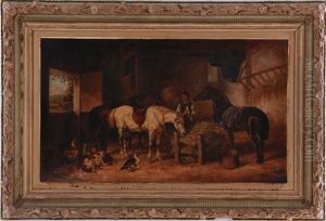 Feeding The Horses by Edmund Aylburton Willis