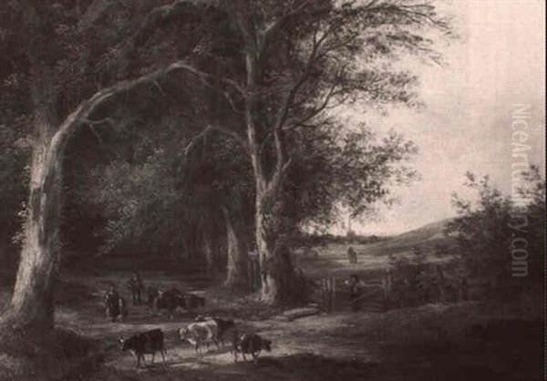 Leading The Cattle Home - view 1