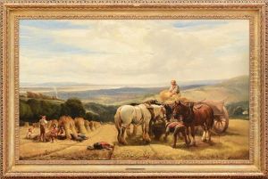 Harvest Scene by Henry Brittan Willis, R.W.S.