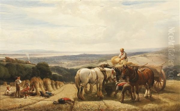 Harvest In The Severn Valley - view 1