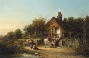 The Village Postman by Henry Brittan Willis, R.W.S.