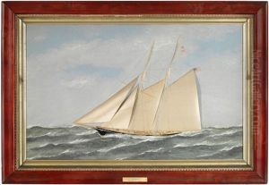 The Schooner Yacht Endymion Under Shortened Sail by Thomas H. Willis