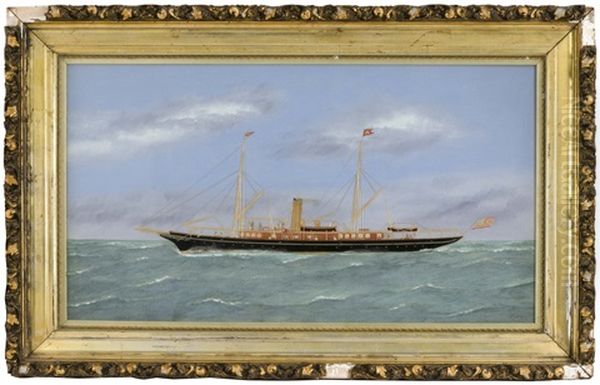 Steam/sail Vessel At Sea - view 1